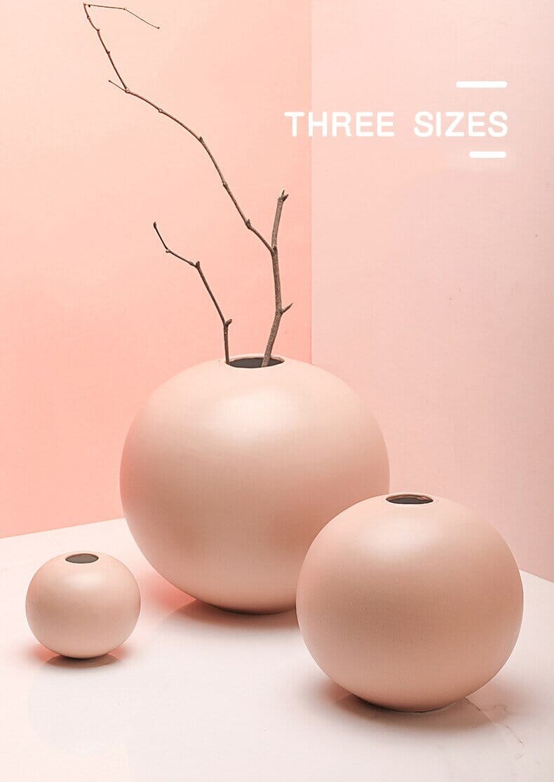 Vaso Redondo Minimalista Sala - T1 Artificio Lar