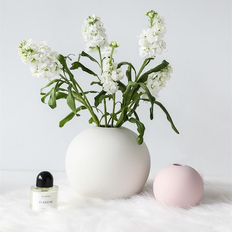 Vaso Redondo Minimalista Sala - T1 Artificio Lar