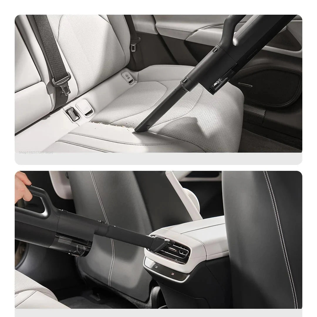 Xiaomi Mijia Car Vacuum Cleaner MJXCQ01QW 21kPa Suction 150mL Dust Cup 2400mAh Battery Washable Filter Element For Car Cleaning Artificio Lar