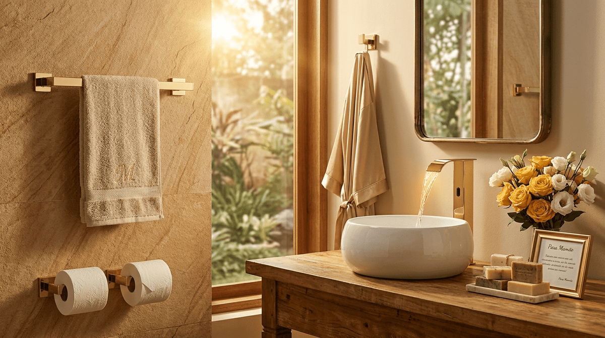 Decore com Glamour: Presente Ruinez Inox 304 Dourado para Ela