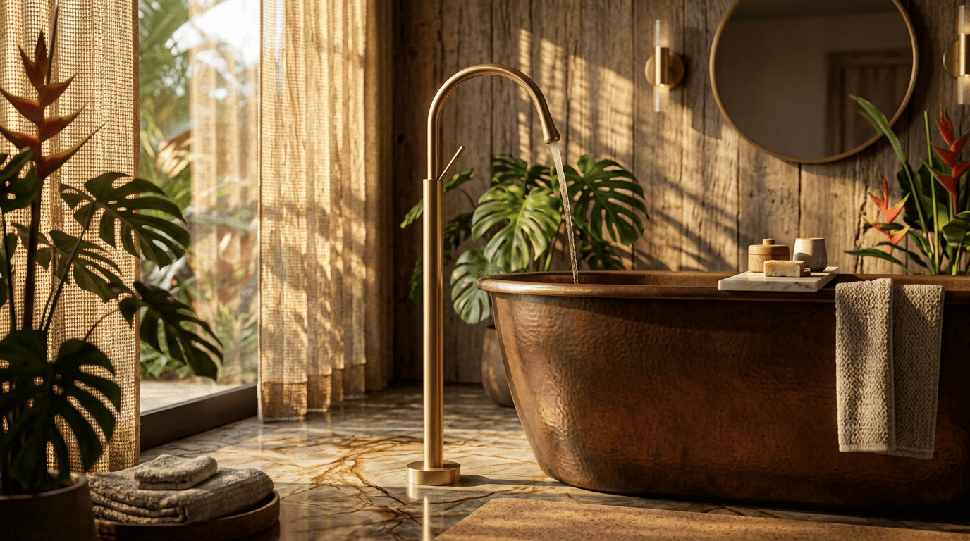 Fluxo Eterno: Banho Que Abraça o Futuro do Design Sustentável