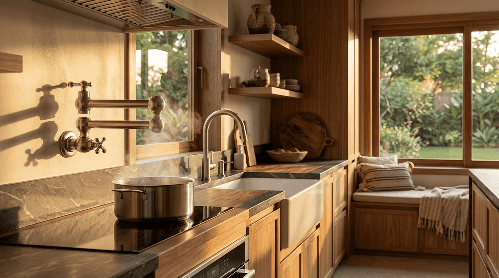Guia de Estilo: O Charme Articulado na Cozinha Gourmet