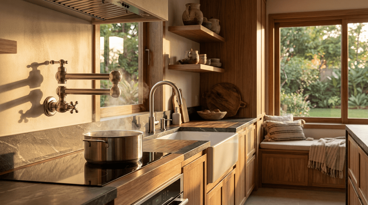 Guia de Estilo: O Charme Articulado na Cozinha Gourmet
