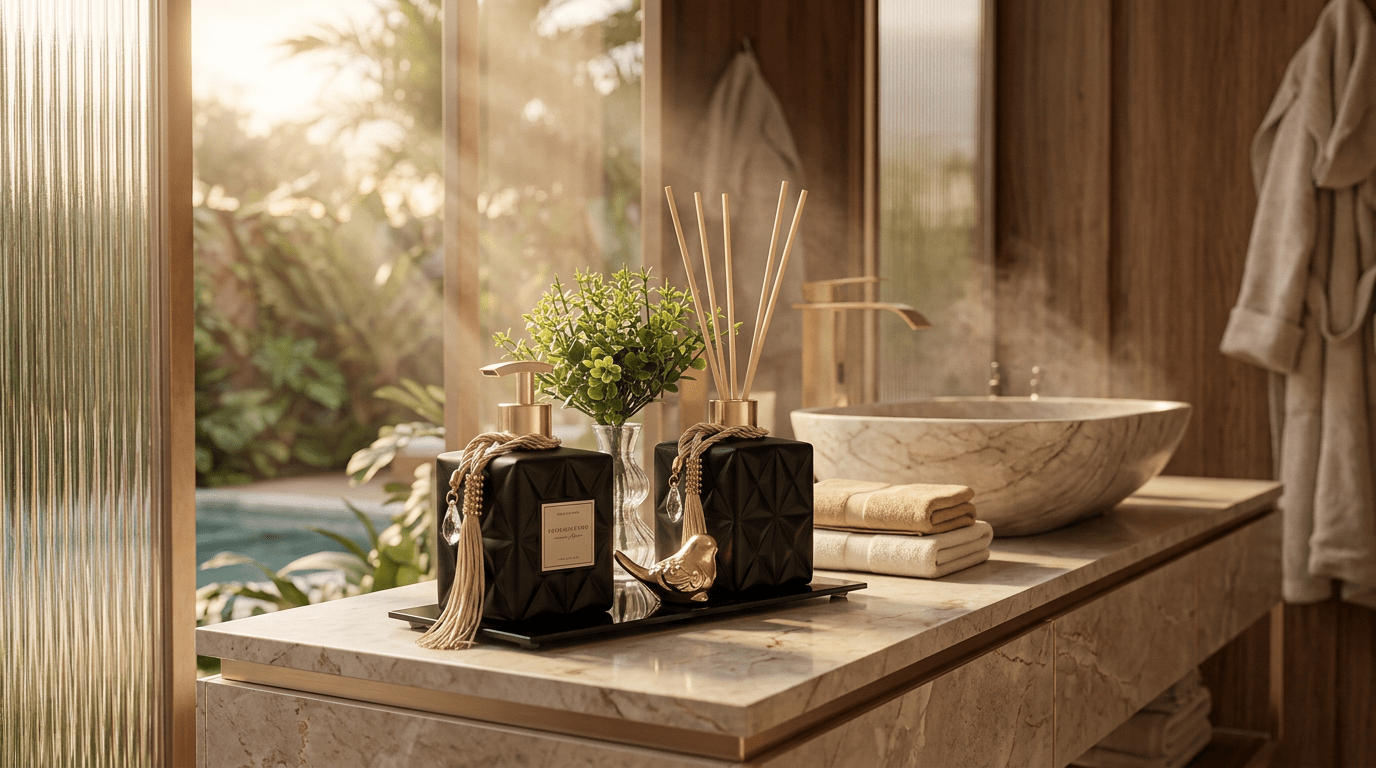 Kit Lavabo Estrela: O Luxo Que Colore Seu Santuário Pessoal
