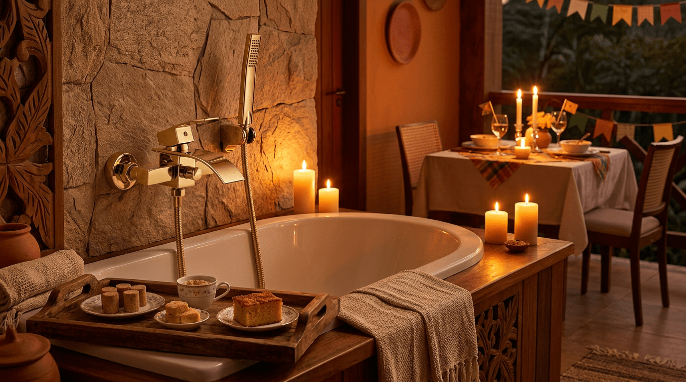 Romance Sob o Jato: Celebre o Amor com HydroGlow