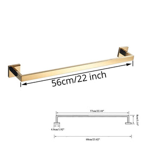 Acessórios para Banheiro Inox 304 Dourado Ruinez grupo 01 acessorios para banheiro Artificio Lar 