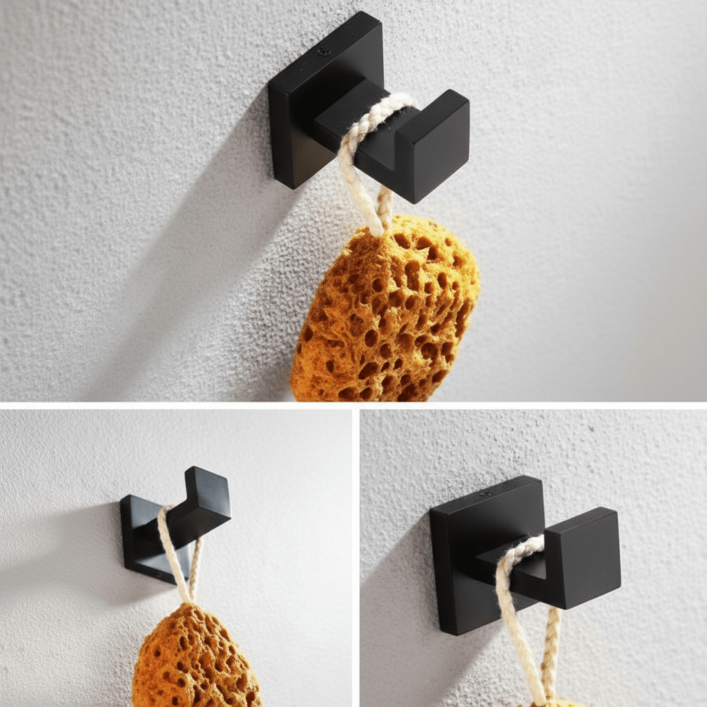 Acessórios para Banheiro Inox 304 Preto Fosco Shin Acessórios para Banheiro Inox 304 Preto Fosco Shin Artificio Lar 1 Peça Gancho A Pronta Entrega 