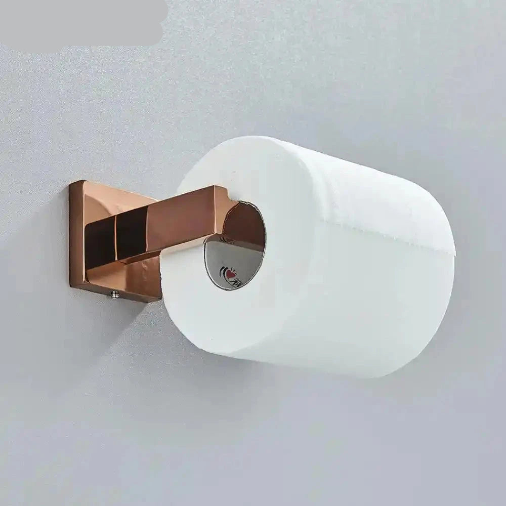 Acessórios para Banheiro Inox Rose Gold Shine acessórios para banheiro inox Artificio Lar 