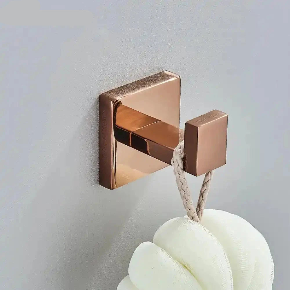 Acessórios para Banheiro Inox Rose Gold Shine acessórios para banheiro inox Artificio Lar 