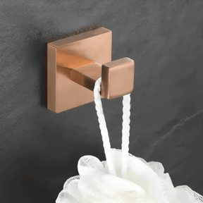 Acessórios para Banheiro Inox Rose Gold Shine acessórios para banheiro inox Artificio Lar Gancho Escovado 