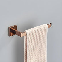 Acessórios para Banheiro Inox Rose Gold Shine acessórios para banheiro inox Artificio Lar Toalheiro 24cm 