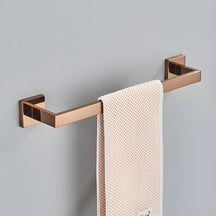 Acessórios para Banheiro Inox Rose Gold Shine acessórios para banheiro inox Artificio Lar Toalheiro 40cm 