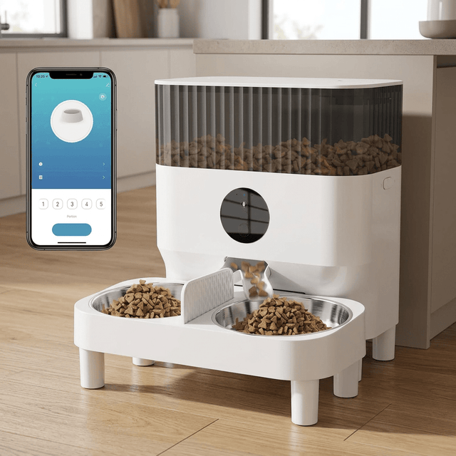 Alimentador Automático PetSmart Pet Pedometers Artificio Lar Branco