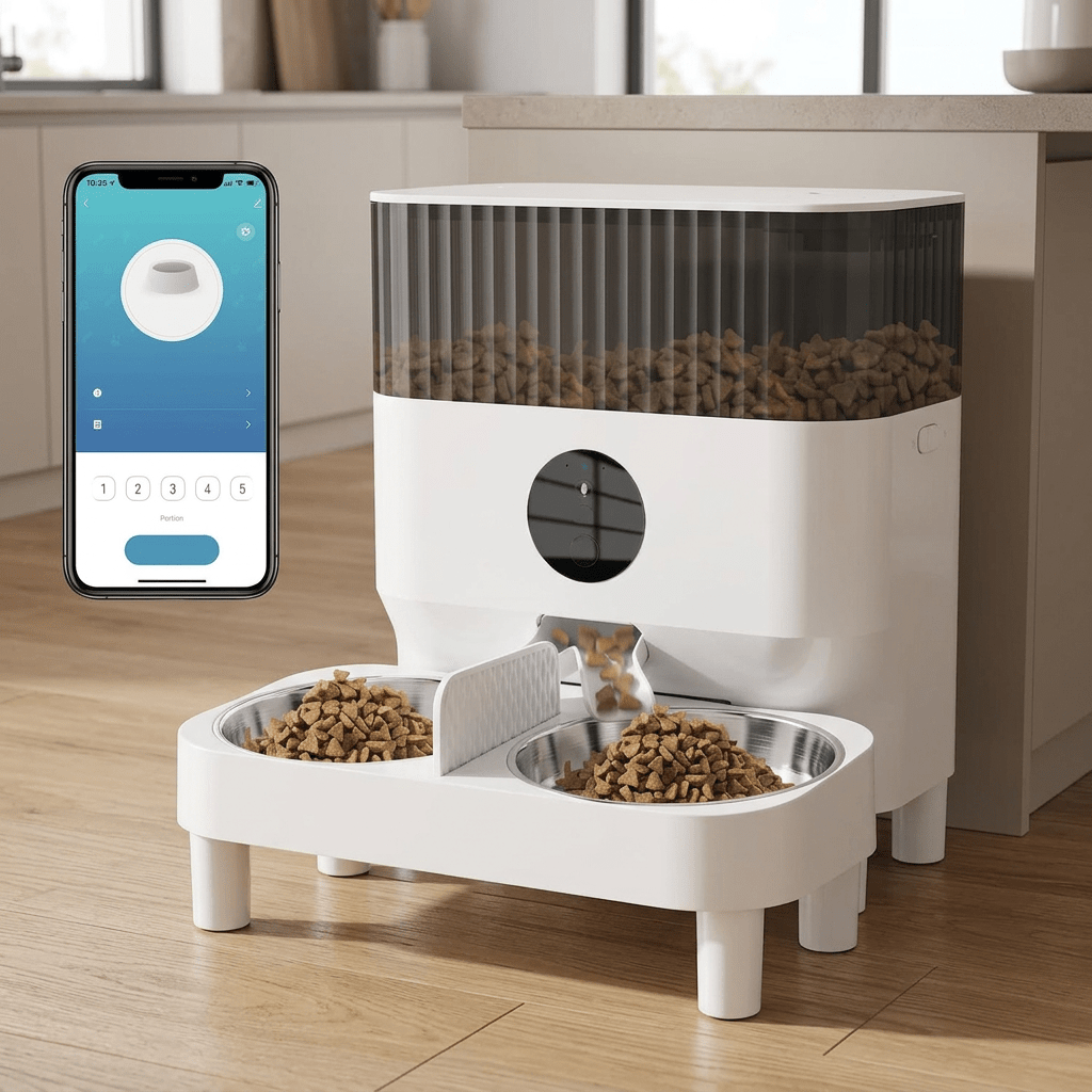 Alimentador Automático PetSmart Pet Pedometers Artificio Lar Branco 