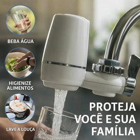 AquaShield Água Limpa – Filtro para Torneira com 5 Etapas Purificador Filtro de Água para Torneira - AquaShield Artificio Lar 
