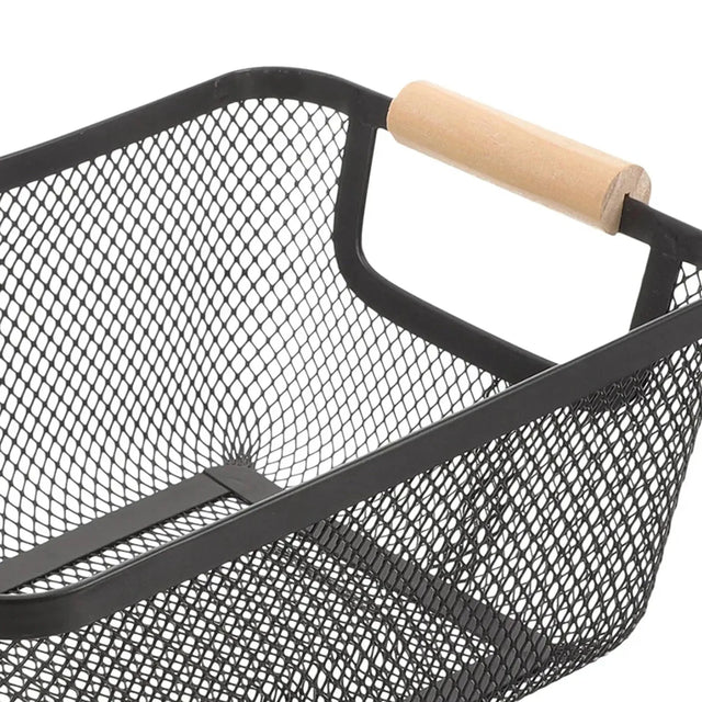 Cesto Organizador de Metal Telado Decoratto Household Storage Baskets Artificio Lar