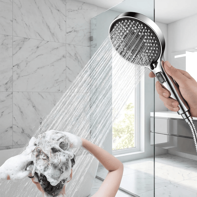 Chuveiro de Mão Alta Pressão 5 Modos Veldora Shower Heads Artificio Lar