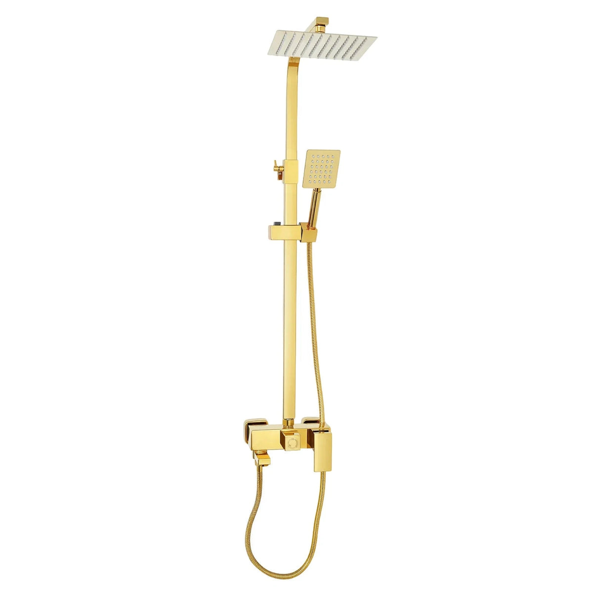 Conjunto de Chuveiro Monocomando Dourado Aurivita Bathroom Suites Artificio Lar