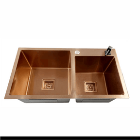 Cuba Rose Gold Quadratta 78x43 - Dupla Torneira Online 