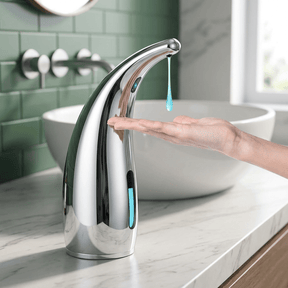 Dispensador de Sabonete Líquido Automático AquaTouch Dispensador de Sabonete Líquido Automático AquaTouch Artificio Lar Cromado 
