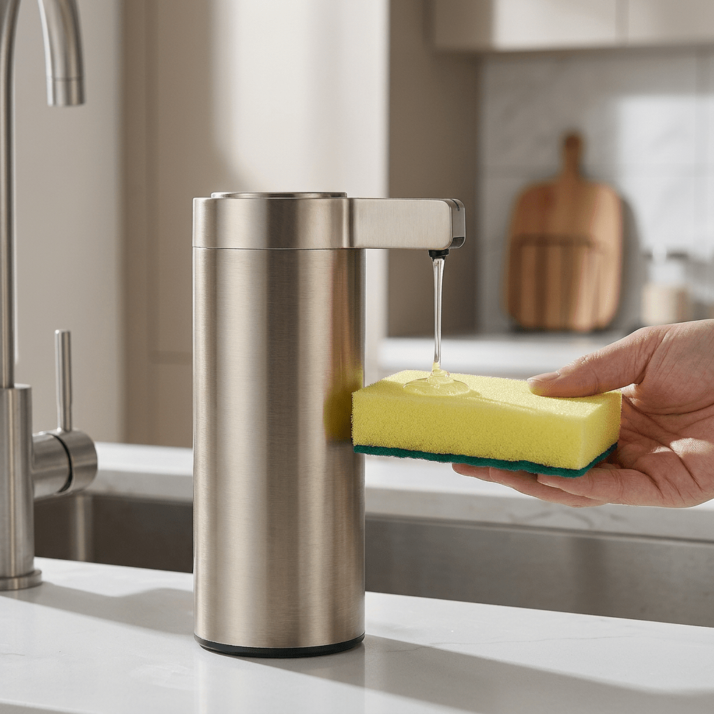Dispenser de Sabonete Automático CleanSense Dispenser de Sabonete Automático CleanSense Artificio Lar Aço Inoxidável 