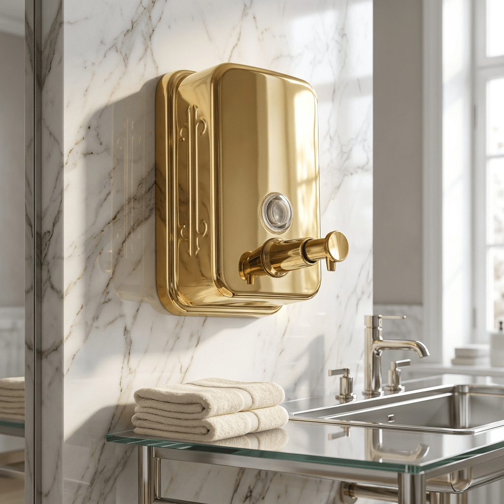 Dispenser Dourado SteelPro 304 Dispenser Inox SteelPro 304 Artificio Lar 