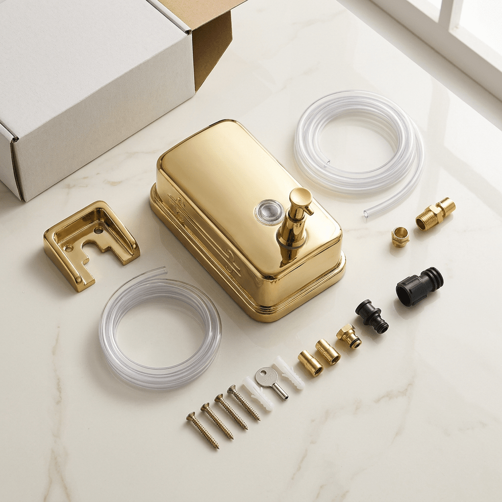 Dispenser Dourado SteelPro 304 Dispenser Inox SteelPro 304 Artificio Lar 