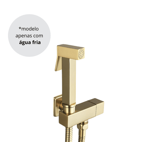 Ducha Higiênica Gold Escovado Torneira Online Somente Fria 