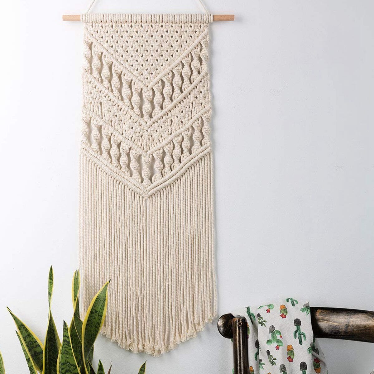 Enfeite Macramê Boho Enfeite Macrame Artificio Lar 