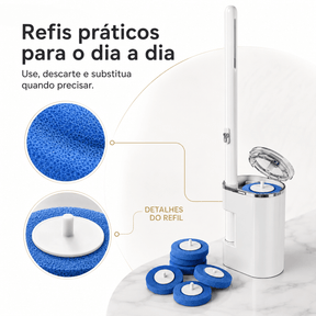 Escova Sanitária SaniVora™ com Refis Descartáveis Escova Sanitária SaniVora™ com 24 Refis Descartáveis Artificio Lar 