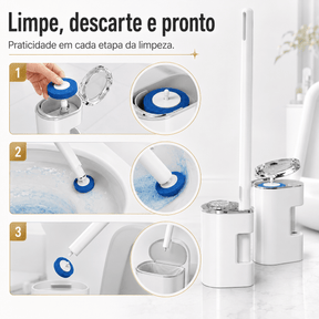 Escova Sanitária SaniVora™ com Refis Descartáveis Escova Sanitária SaniVora™ com 24 Refis Descartáveis Artificio Lar 