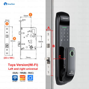 Fechadura Digital Smart 3D Wifi Security Smart Fechadura Digital Artificio Lar 