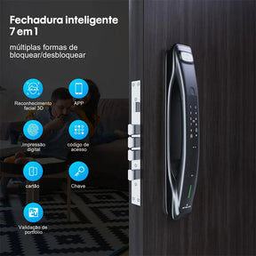 Fechadura Eletrônica Inteligente Wolf X3 3D Biométrica Fechadura Eletrônica Inteligente Wolf X3 3D Biométrica Artificio Lar 