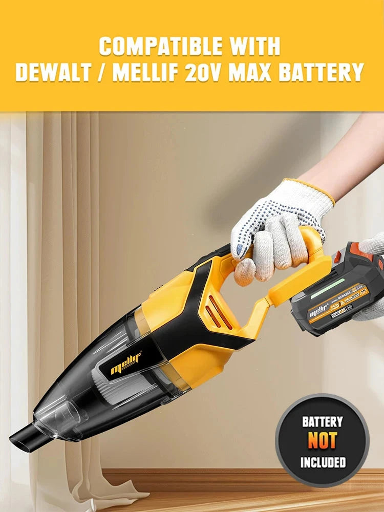 Handheld Cordless Vacuum with HEPA 2.0 Filter Container Electric Power Vacuum Cleaner for Makita DeWalt 18V Battery (No Battery) Artificio Lar 