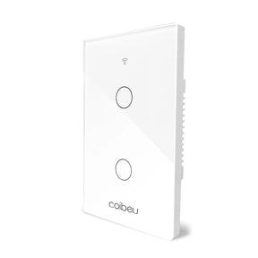 Interruptor Inteligente Alexa - ConectSwitch Casa e Jardim Artificio Lar 2 Botões-Branco A PRONTA ENTREGA 