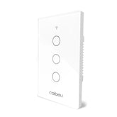 Interruptor Inteligente Alexa - ConectSwitch Casa e Jardim Artificio Lar 3 Botões-Branco A PRONTA ENTREGA 