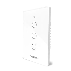 Interruptor Inteligente Alexa - ConectSwitch Casa e Jardim Artificio Lar 3 Botões-Branco A PRONTA ENTREGA 