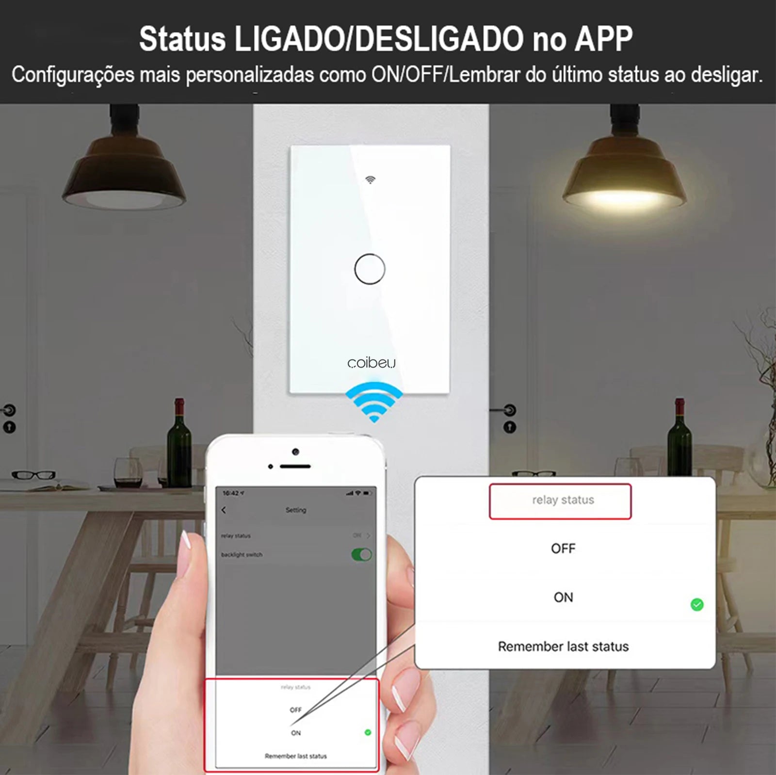 Interruptor Inteligente Alexa - ConectSwitch Casa e Jardim Artificio Lar 