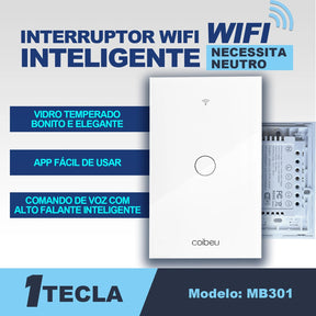 Interruptor Inteligente Alexa - ConectSwitch Casa e Jardim Artificio Lar 