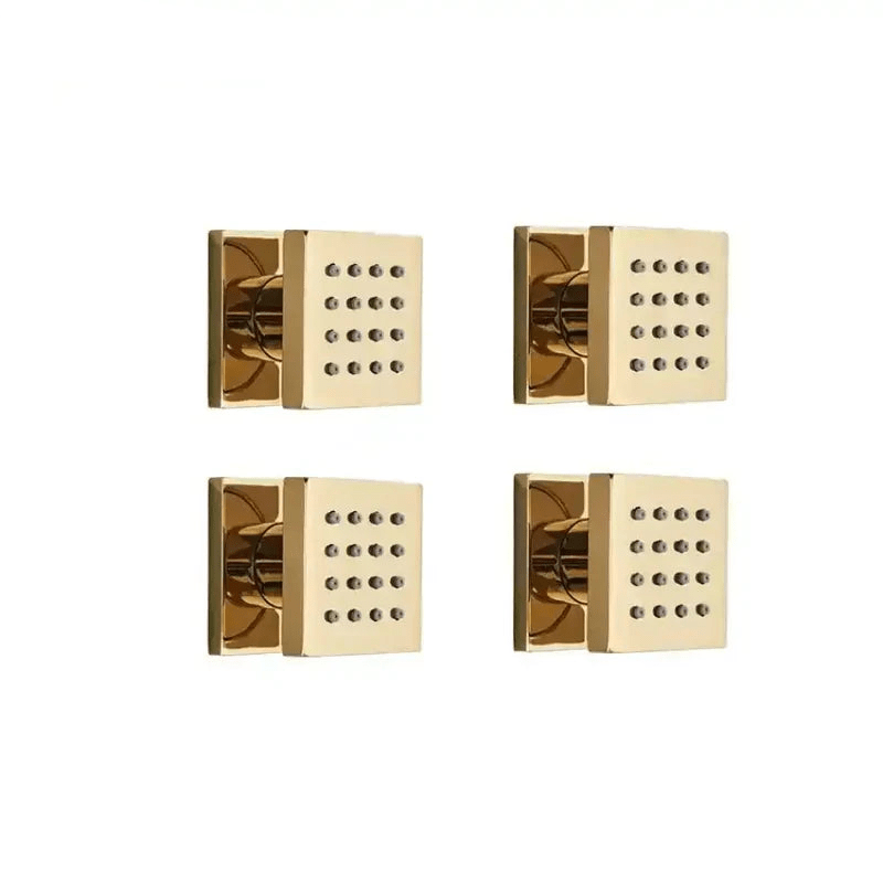 Jatos corporais de hidromassagem Spa Personalizado Darcol grupo 01 acessorios para banheiro Artificio Lar Ouro Polido 4 pcs De 7 a 18 Dias 