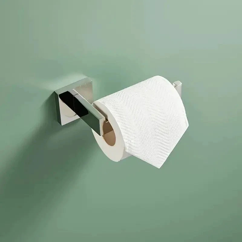 Kit Acessórios Banheiro Aço Escovado Brigth Kit Acessórios Banheiro Aço Escovado Artificio Lar 