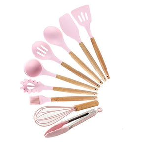 Kit Colheres Best Chef kit best chef Artificio Lar ROSA-9pcs 