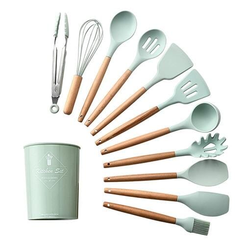 Kit Colheres Best Chef kit best chef Artificio Lar VERDE CLARO-12pcs-B 