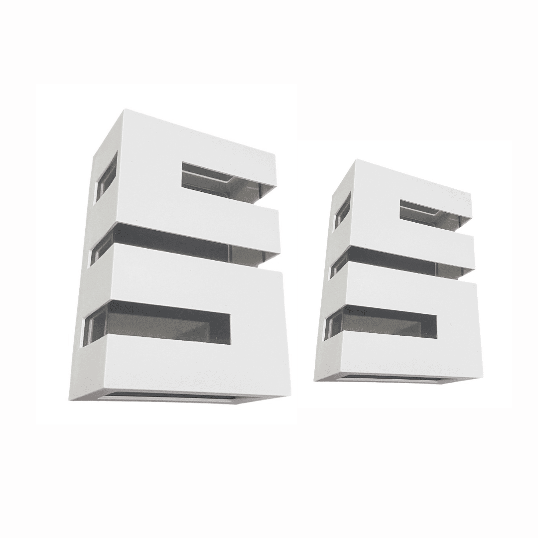 Kit Com Iluminarias Arandela Decorativa Spot Parede a Prova D água Kit Com Iluminarias Arandela Decorativa Spot Parede a Prova D água Artificio Lar Kit 2 Unidades Branco 
