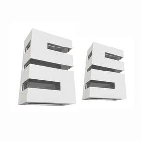 Kit Com Iluminarias Arandela Decorativa Spot Parede a Prova D água Kit Com Iluminarias Arandela Decorativa Spot Parede a Prova D água Artificio Lar Kit 2 Unidades Branco 