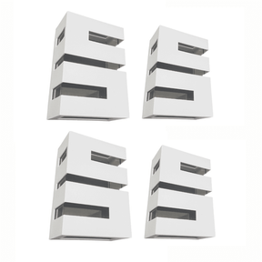 Kit Com Iluminarias Arandela Decorativa Spot Parede a Prova D água Kit Com Iluminarias Arandela Decorativa Spot Parede a Prova D água Artificio Lar Kit 4 Unidades Branco 