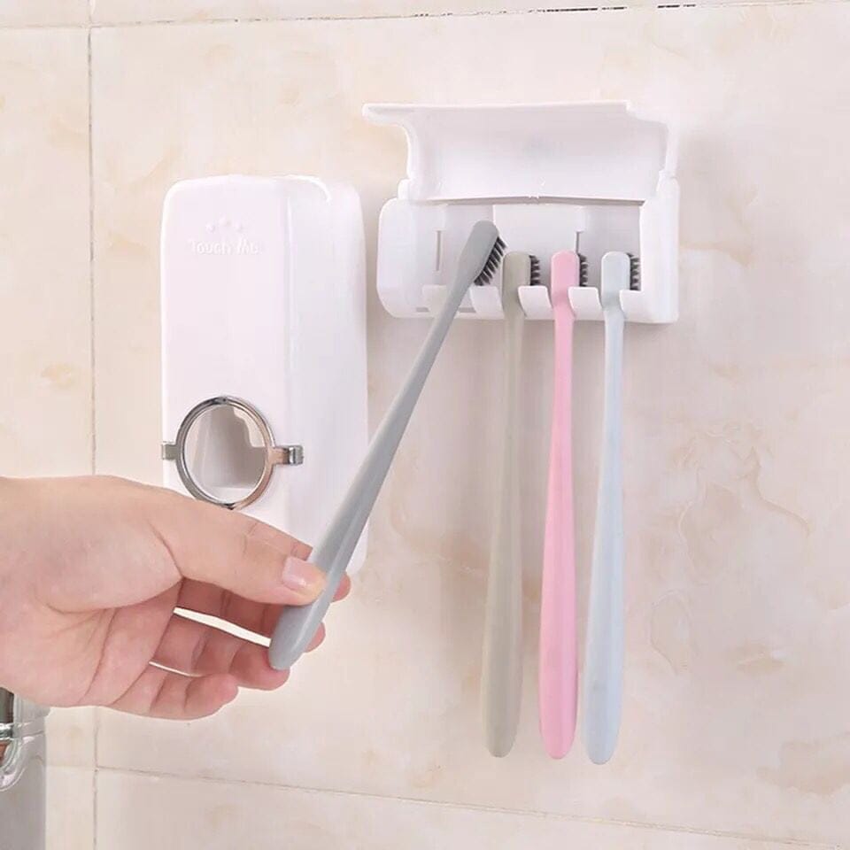 Kit Dispenser Para Pasta de Dente Max Clean Casa e Cozinha Artificio Lar 
