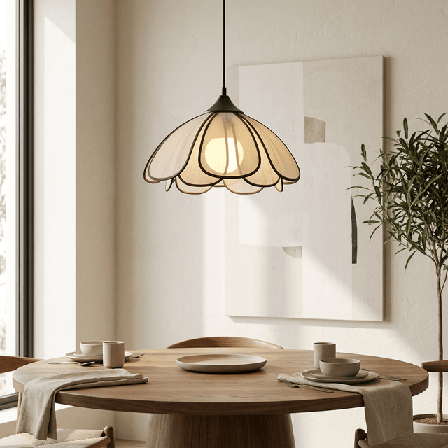 Luminária Pendente Floral Estilo Japonês Hanari Pendant Light Fixtures Artificio Lar