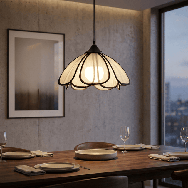 Luminária Pendente Floral Estilo Japonês Hanari Pendant Light Fixtures Artificio Lar