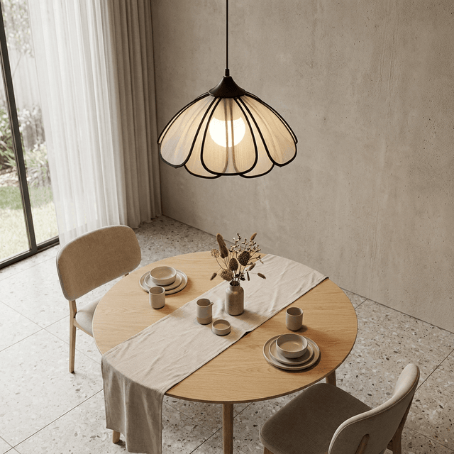 Luminária Pendente Floral Estilo Japonês Hanari Pendant Light Fixtures Artificio Lar